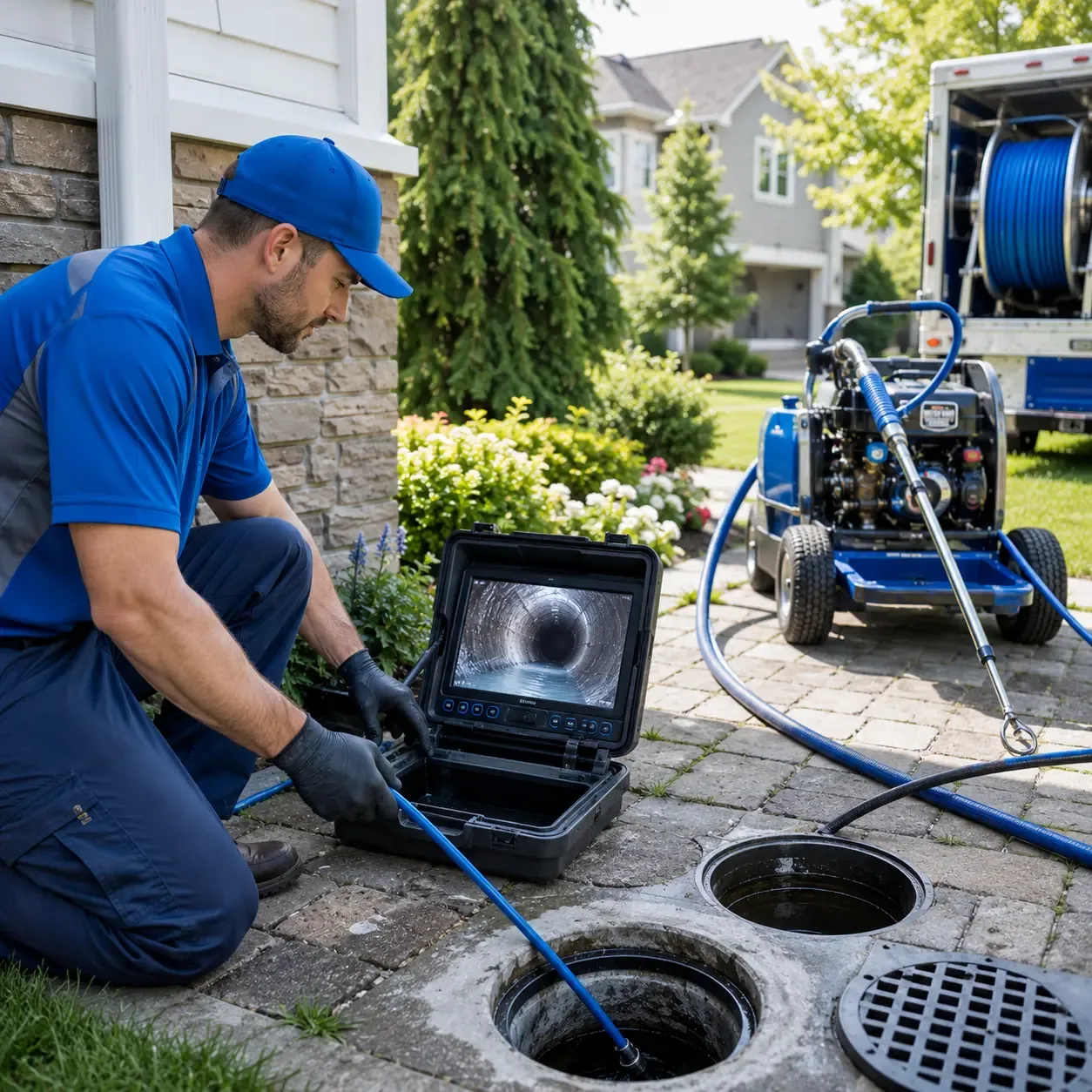 Outdoor drain cleaning professionals serving Dickeyville, WI